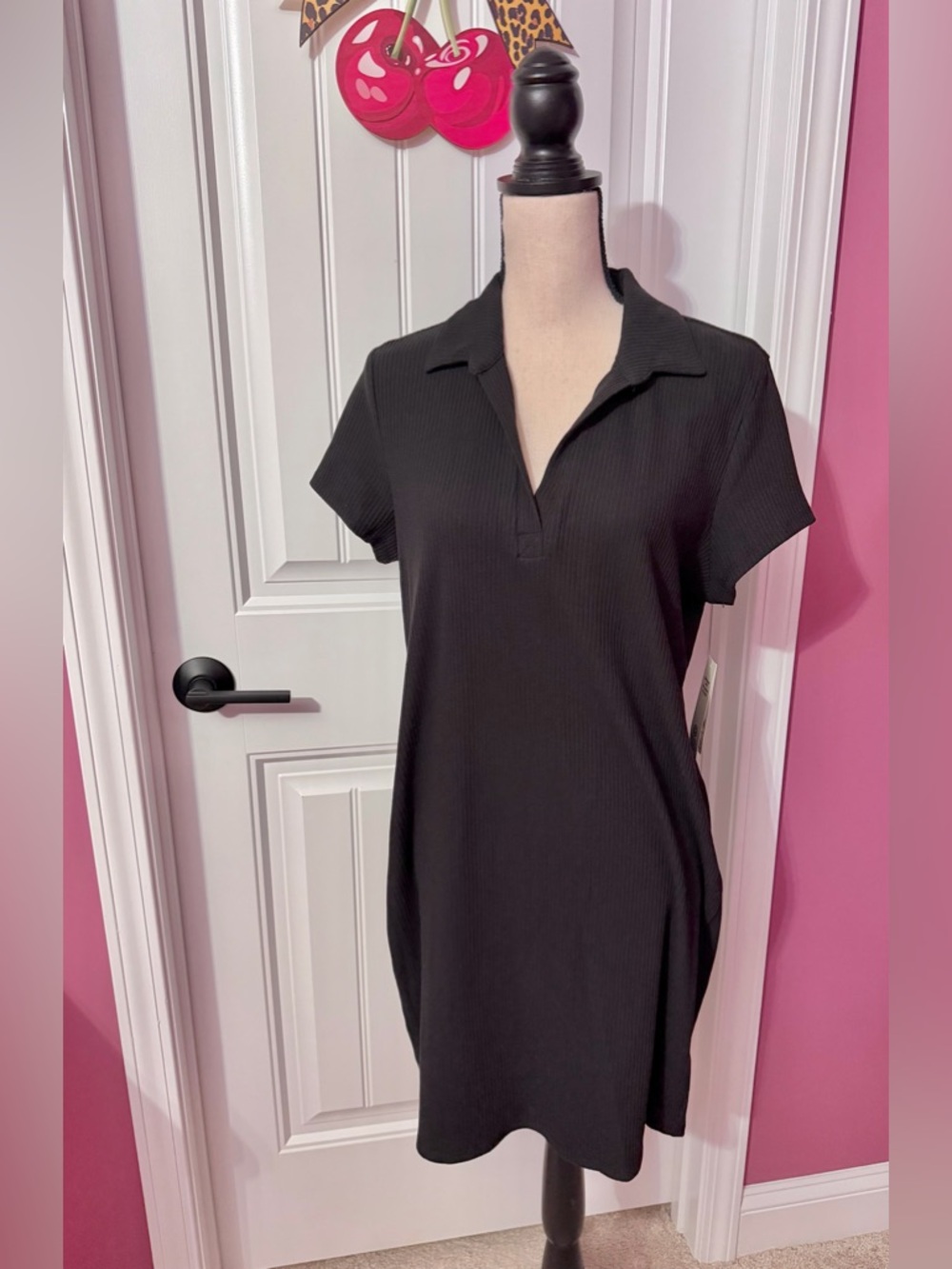 NWT No Boundaries Y2K Punk Preppy Striped Black Dress Size XXL